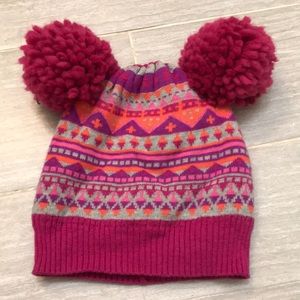 Kids winter hat with big Pom Pom’s